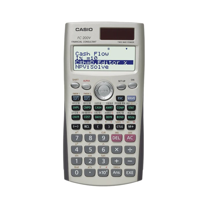 

Kalkulator Finansial Keuangan CASIO FC-200V Financial Calculator 200 V