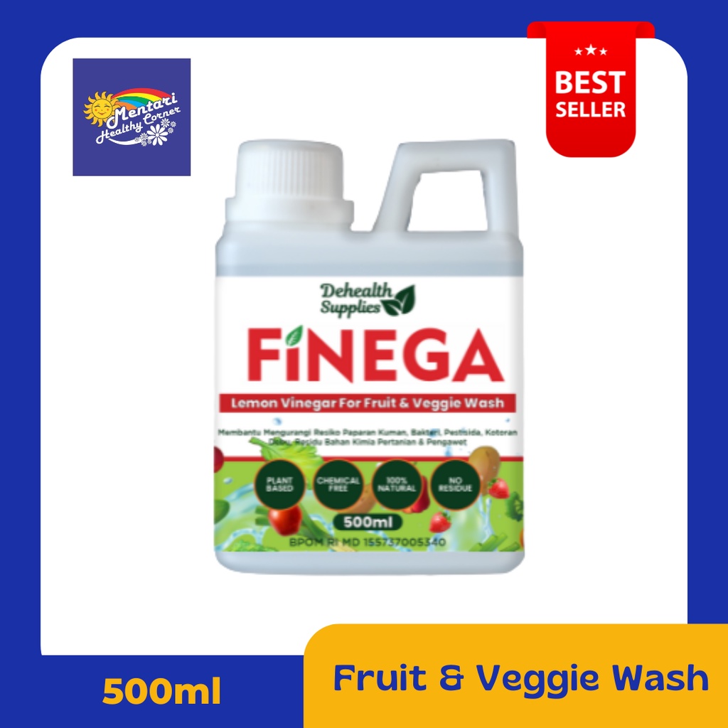 Dehealth Supplies Fruit 500ml &amp; Veggie Wash Fruit Vinegar 500ml ( Pencuci Sayur dan Buah )