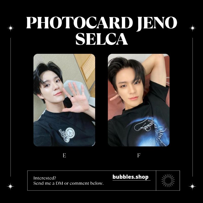 PHOTOCARD UNOFFICIAL JENO NCT SELCA