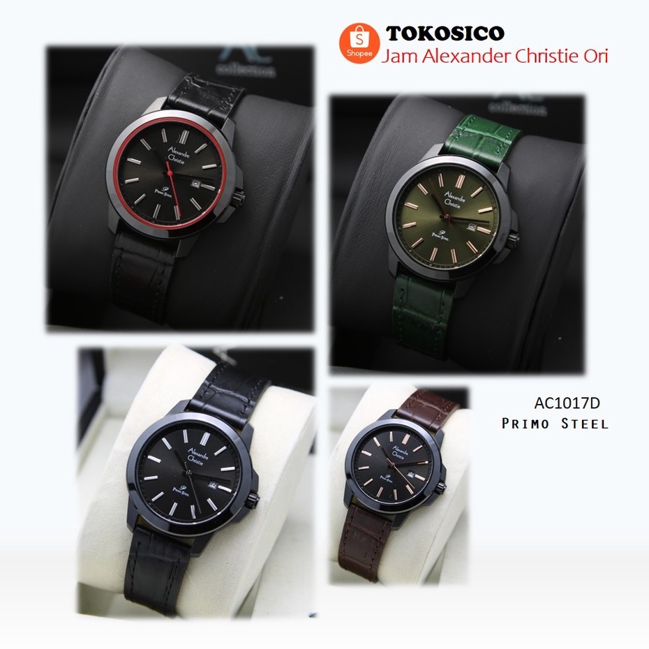 JAM ALEXANDER CHRISTIE WANITA ORIGINAL 100% AC 1017 ALEXANDRE CRISTY CEWEK ORI KULIT CRISTIE TERBARU