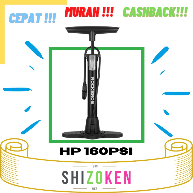 Rockbros Bicycle Pump Pompa Angin Motor Sepeda 160PSI 2410003001