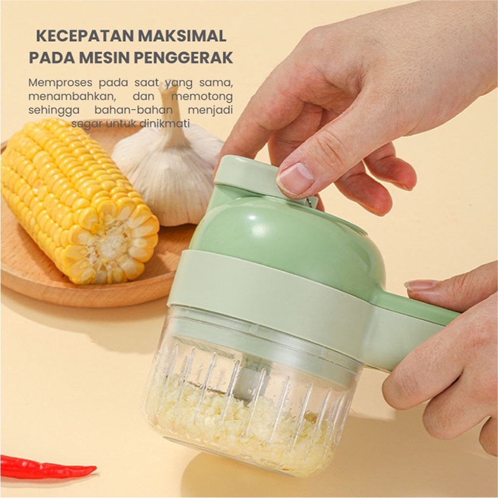 Blender 4in1 Food Chopper Low Carbon Life Blender Multifungsional