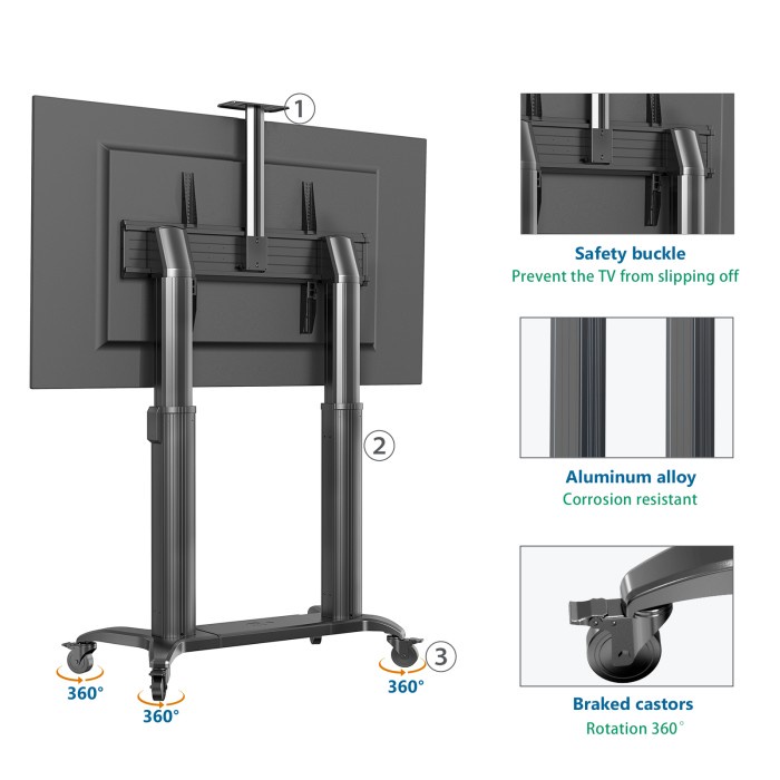 Bracket TV Stand 55 sampai 100 inch NB TW100 Motorized Lift Screen