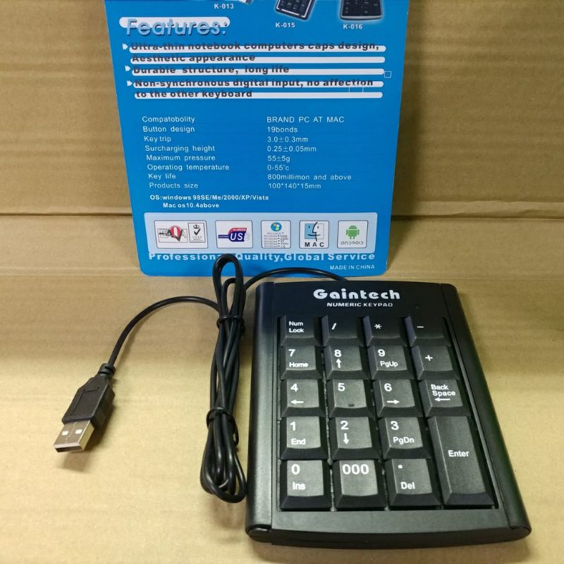 Keyboard Numeric Kabel USB