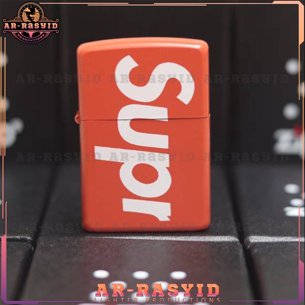 BISA COD! Korek Api Minyak Zippo Matte Jingga Orange Supreme