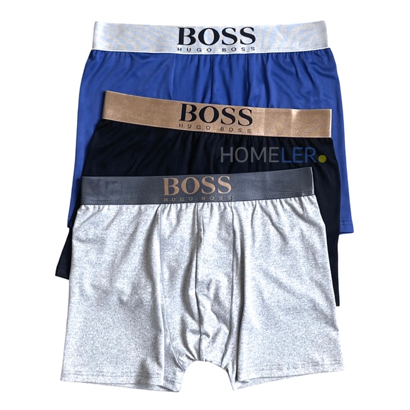 Celana Dalam Pria Boxer Dewasa (1 Box Isi 3 Pcs) / Celana Dalam Pria / Sempak Boxer