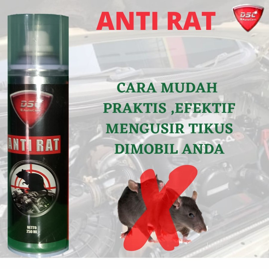 DSC Autocare 250ml Anti Rat Spray / Parfum Pengusir Tikus Mobil / Motor ? Dapur / Ruangan