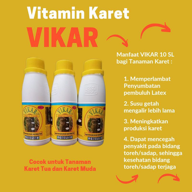 VITAMIN KARET GRATIS ONGKIR UNTUK POHON KARET MATI GETAH JADI PULIH BANJIR GETAH VIKAR