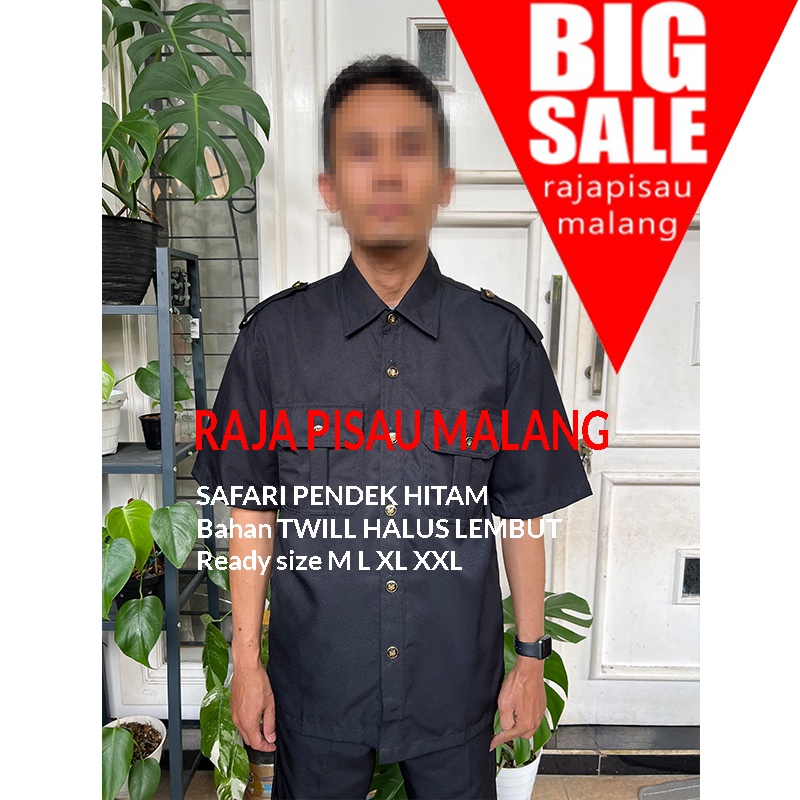 Promo baju seragam kemeja safari tangan panjang dan pendek setelan fq