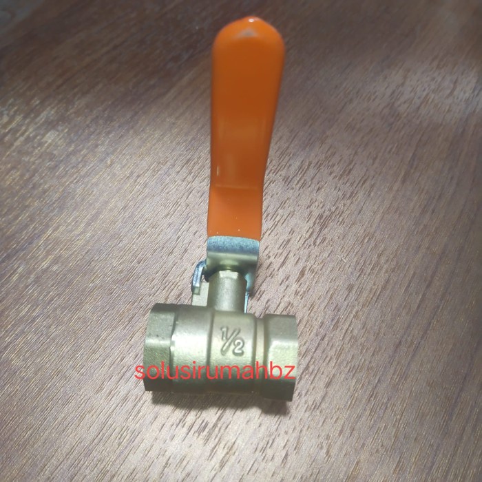 Ball Valve Kuningan Brass 1/2&quot; 1/2 inch Stop kran Kuningan 0.5 in 0.5&quot; flo inch