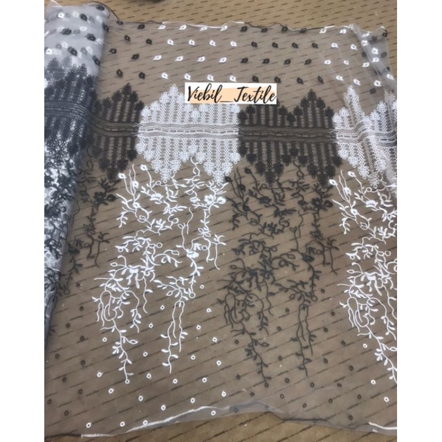 Kain tulle  bordir etnik sumba kain tille sapto etnik harga persetengah meter 0.50