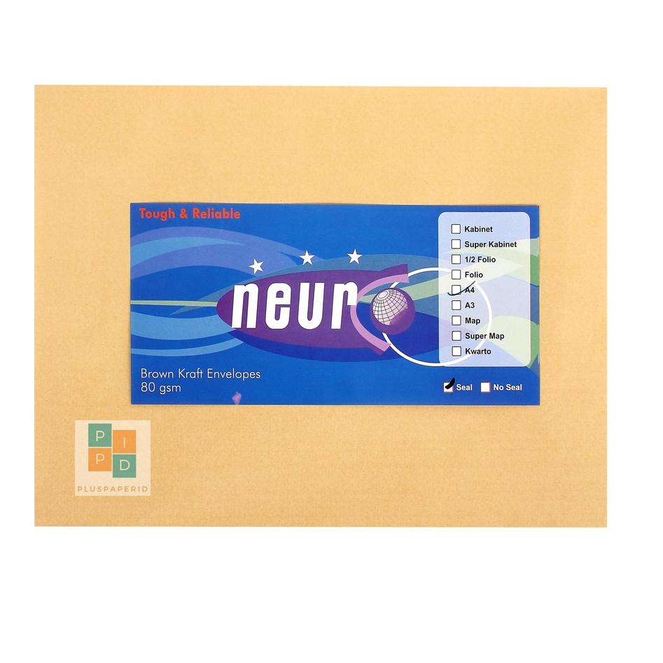 

Dijamin Aman NEURO - Amplop Coklat Ukuran A4 ( 30 x 22 cm ) Seal - Pack