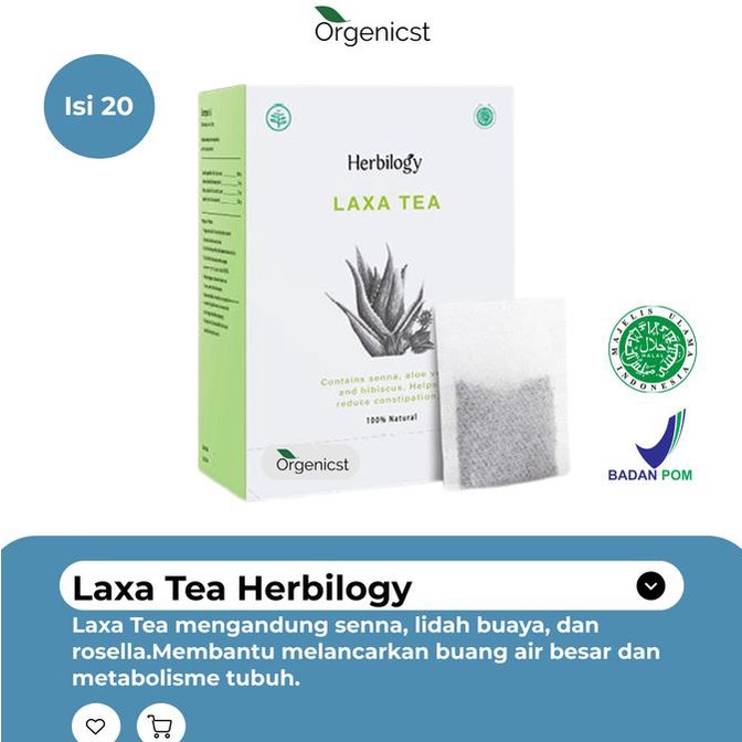 

[BISA COD] Herbilogy laxa teh detox tea herbal pelancar bab penurun berat badan