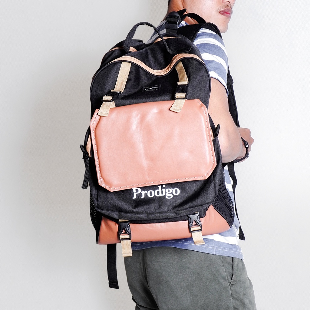 Prodigo * Tas Backpack Raiba 2 in 1 | Tas Ransel | Tas Laptop Pria | Tas Selempang | Tas Multifungsi