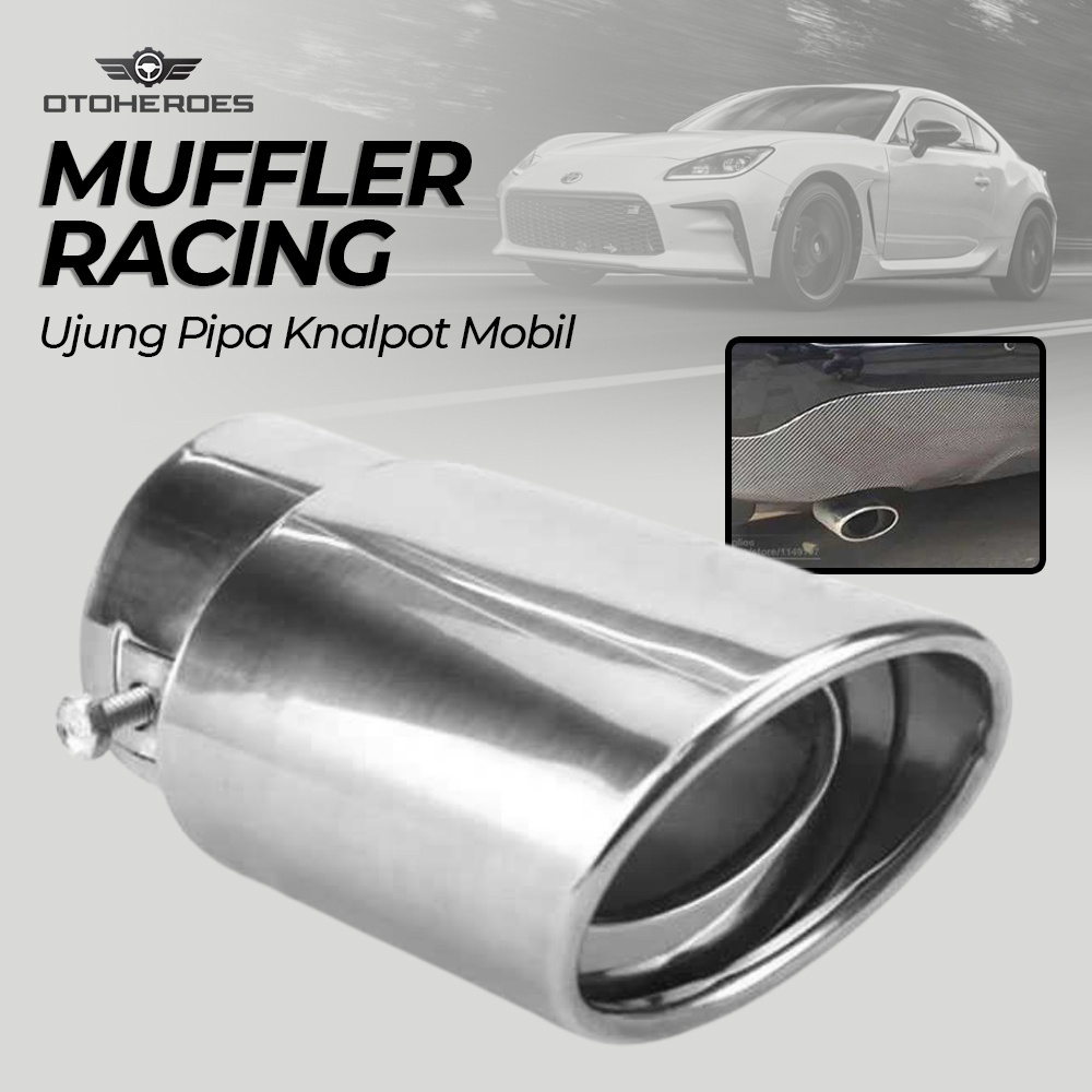 Ujung Pipa Knalpot Mobil Racing - PQG-001 - OMSEN9SV Silver