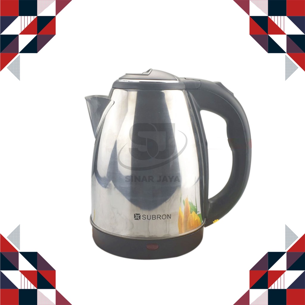 Termos Listrik Stainless/Teko Listrik/ Termos Elc. 2Lt Silver Subron