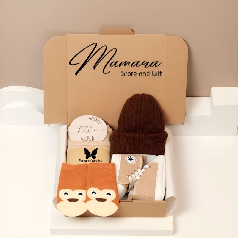 Hampers Kado Lahiran Bayi Unisex | Kado Lahiran | Hadiah Lahiran | Hampers Baby | Hampers Bayi | Newborn Baby Gift Set