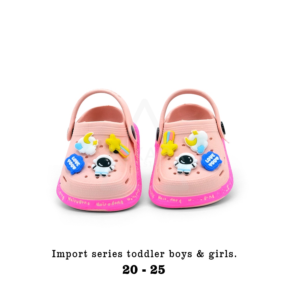Sandal anak perempuan baim baby kids model astronot IMPORT terbaru