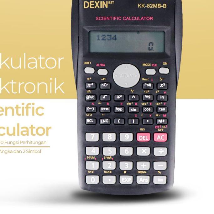 

Hot - DEXIN Kalkulator Elektronik Scientific Calculator - KK-82MS-B ~