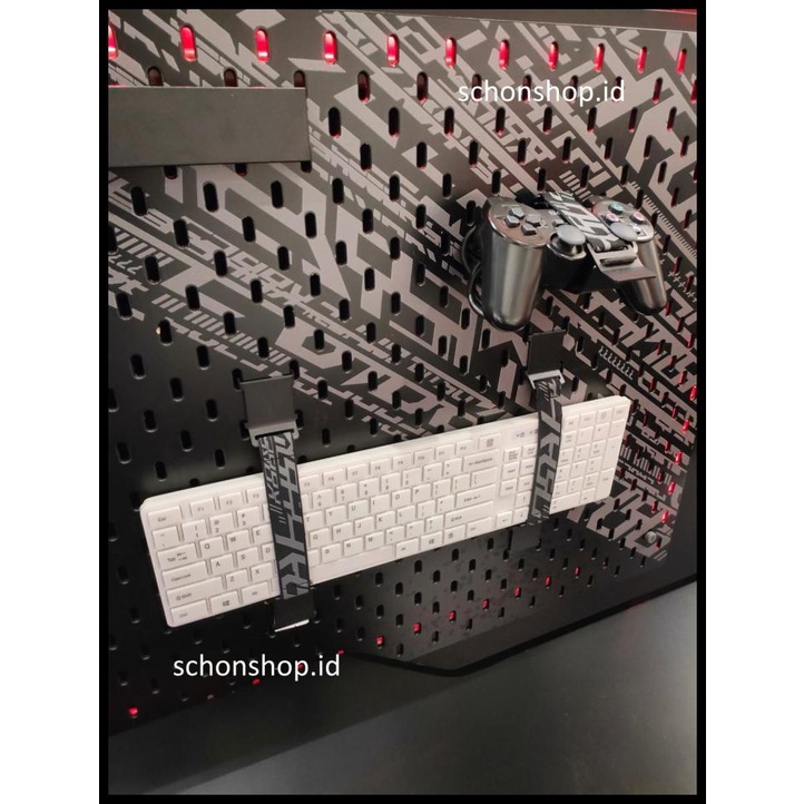 

Aksesoris Pegboard Set Isi 4 Pcs Hitam Scuppl