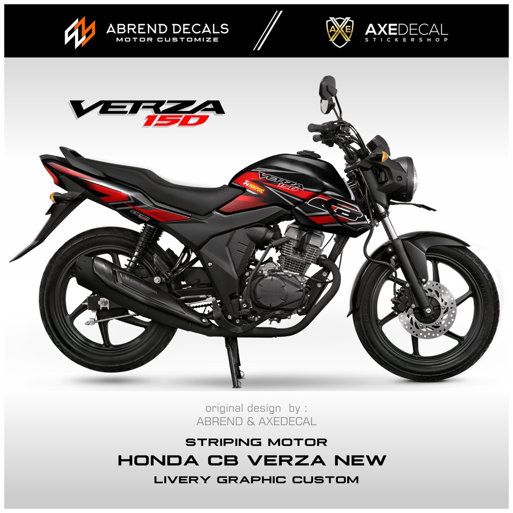 STRIPING CB 150 VERZA NEW GRAPHIC RACING / STIKER MOTOR HONDA CB VERZA DESIGN CUSTOM