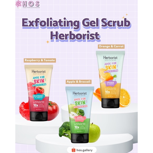 Jual HERBORIST exfoliating gel scrub Shopee Indonesia