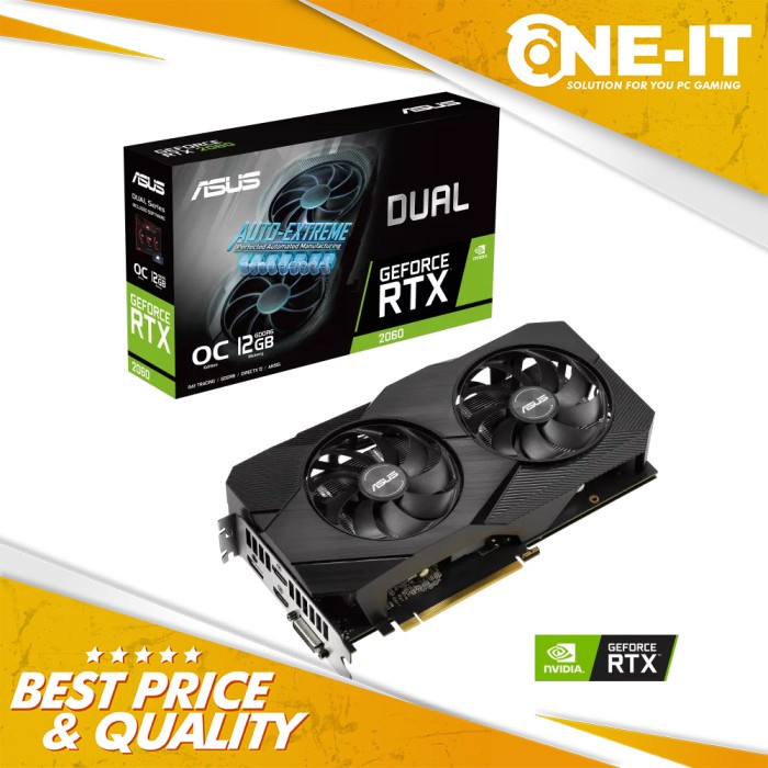 VGA ASUS Dual GeForce RTX 2060 EVO OC 12G 12GB GDDR6