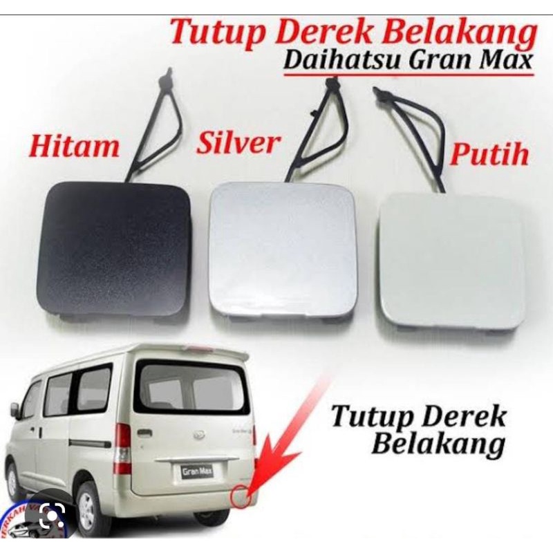 tutup derek tutup towing bemper belakng daihatsu gran max original