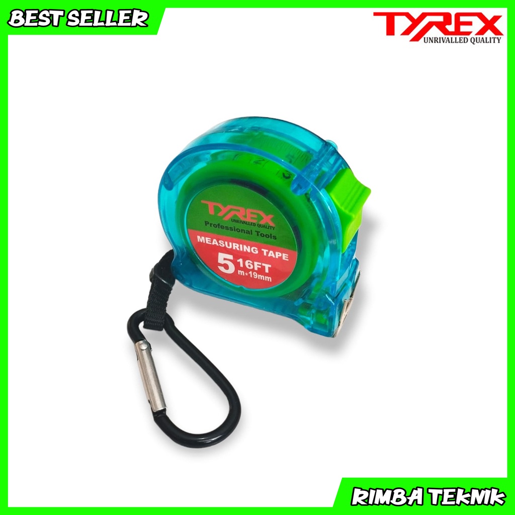 Meteran Tukang / Measuring Tape / Meteran 5 Meter Transparan Anti Pecah