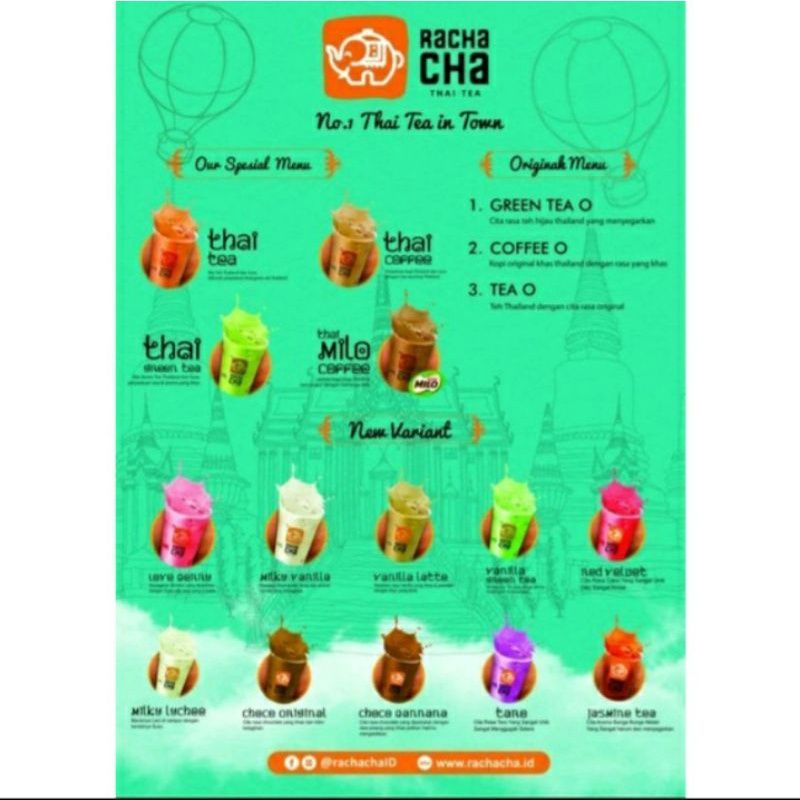 

Rachacha Franchise 15 Paket bahan