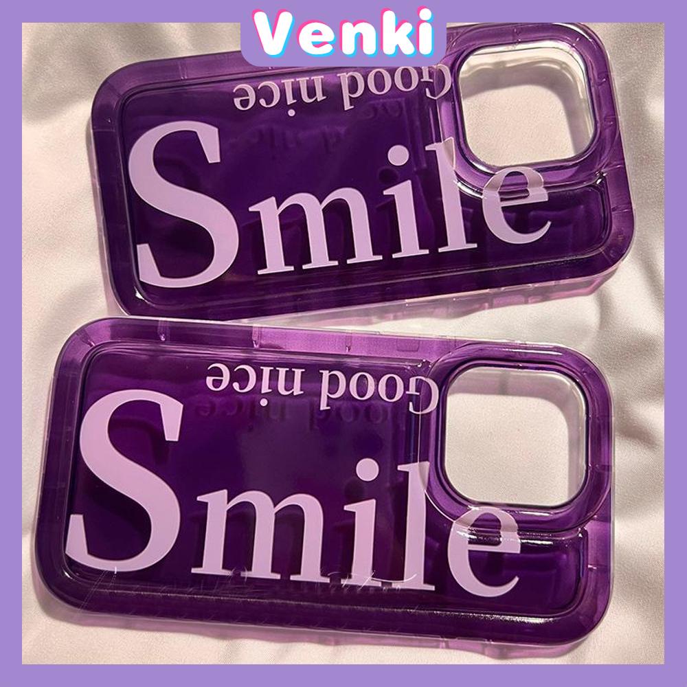 Case For iPhone 14 Pro Max TPU Soft Jelly Airbag Case Purple Smile Case Camera Protection Shockproof For iPhone 14 13 12 11 Plus Pro Max 7 Plus X XR