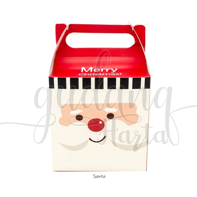 Kotak Natal Mini Lucu Box Santa Snow Deer Kotak Serbaguna GH 509014