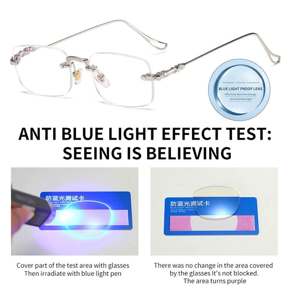 Lily Kacamata Baca Pria Wanita Frame Klasik Vintage Anti-Blue Light