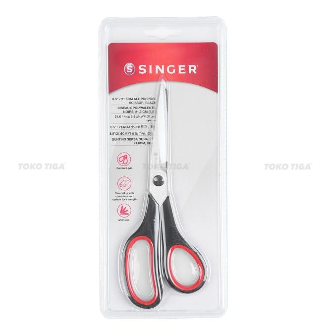 

[BISA COD] Gunting Bahan SINGER 8,5" Baja Kromium / Tailor Scissors