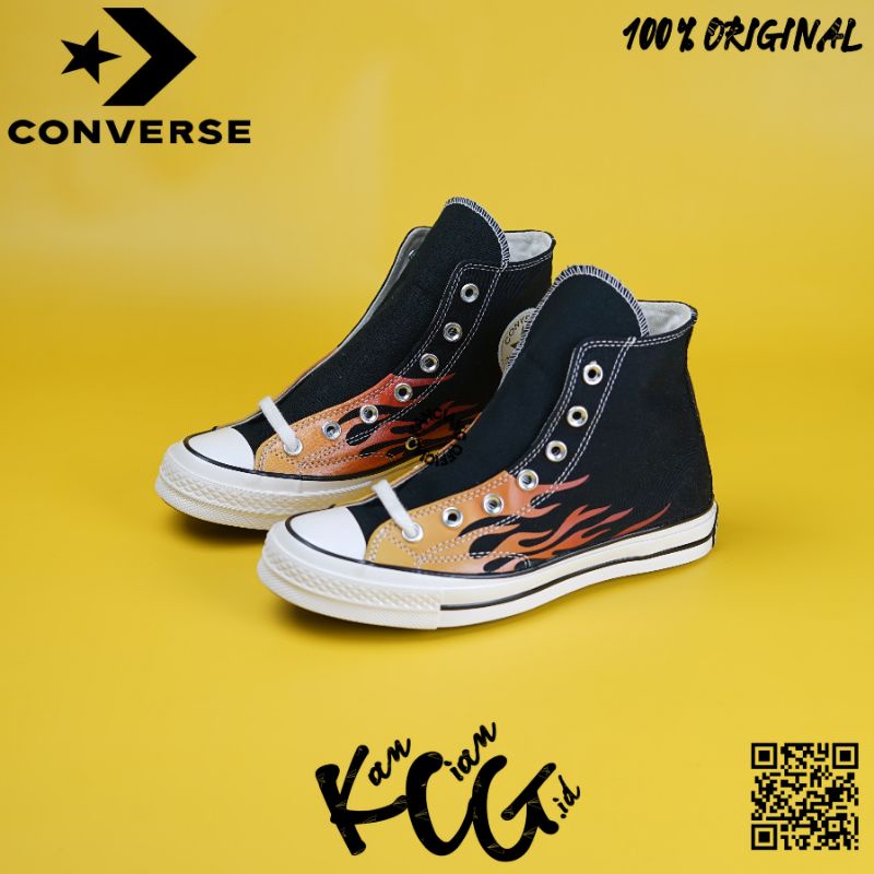 Converse Chuck Taylor 70S High Flame Black Red''