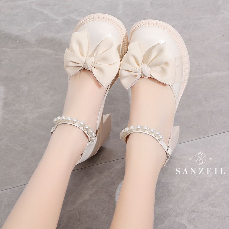 [COD] 1327 SANZEIL BABY Wedges Import Dengan Pita dan Mutiara