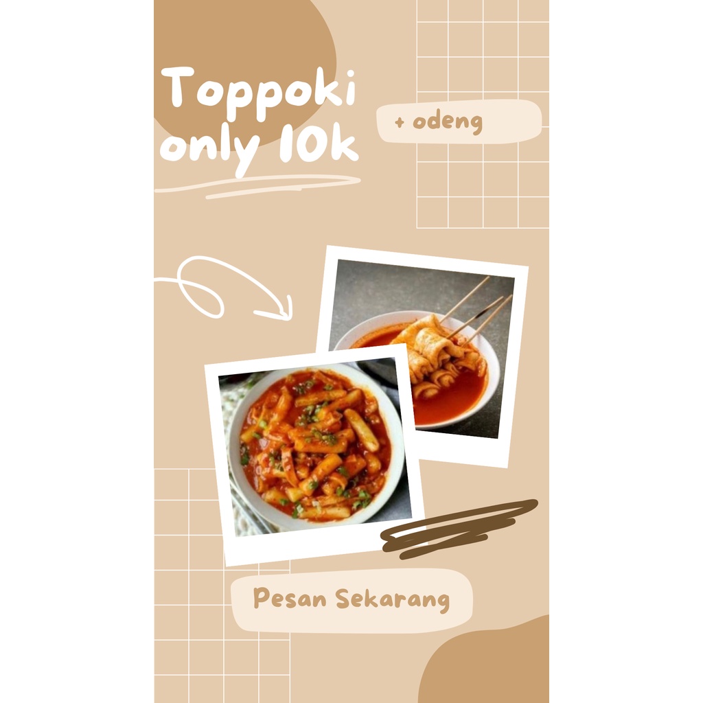 

Paket Mager Toppoki + Odeng Instan