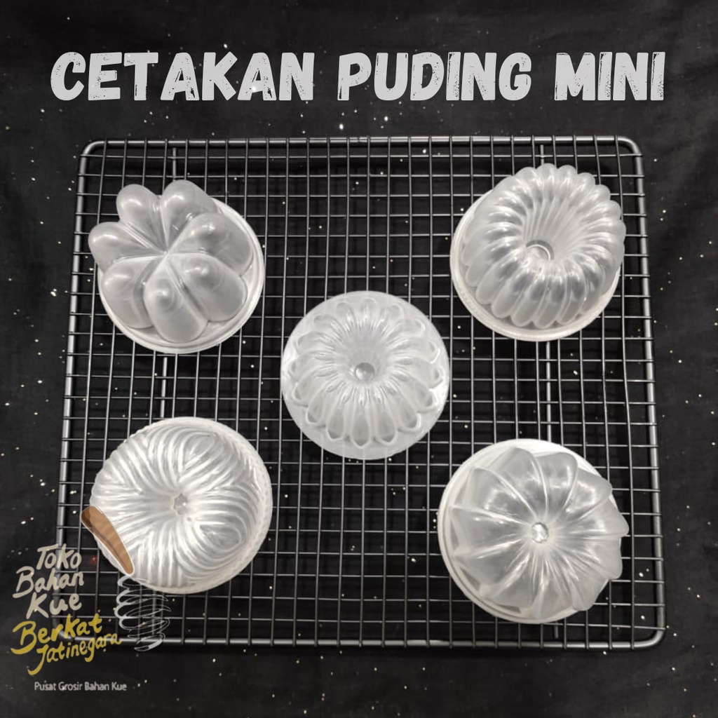 CETAKAN PUDING MINI TINGGI 4 CM / CETAKAN PUDDING ISI 12 PCS