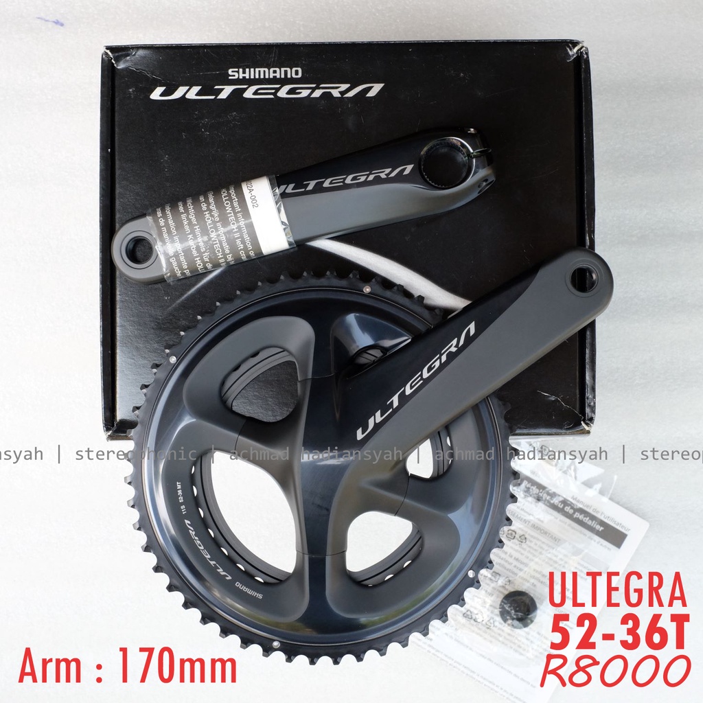 BNIB.. Crank SHIMANO ULTEGRA FC-R8000 52-36T Crank ULTEGRA R8000  52-36T Arm 170mm Crank ULTEGRA 52-