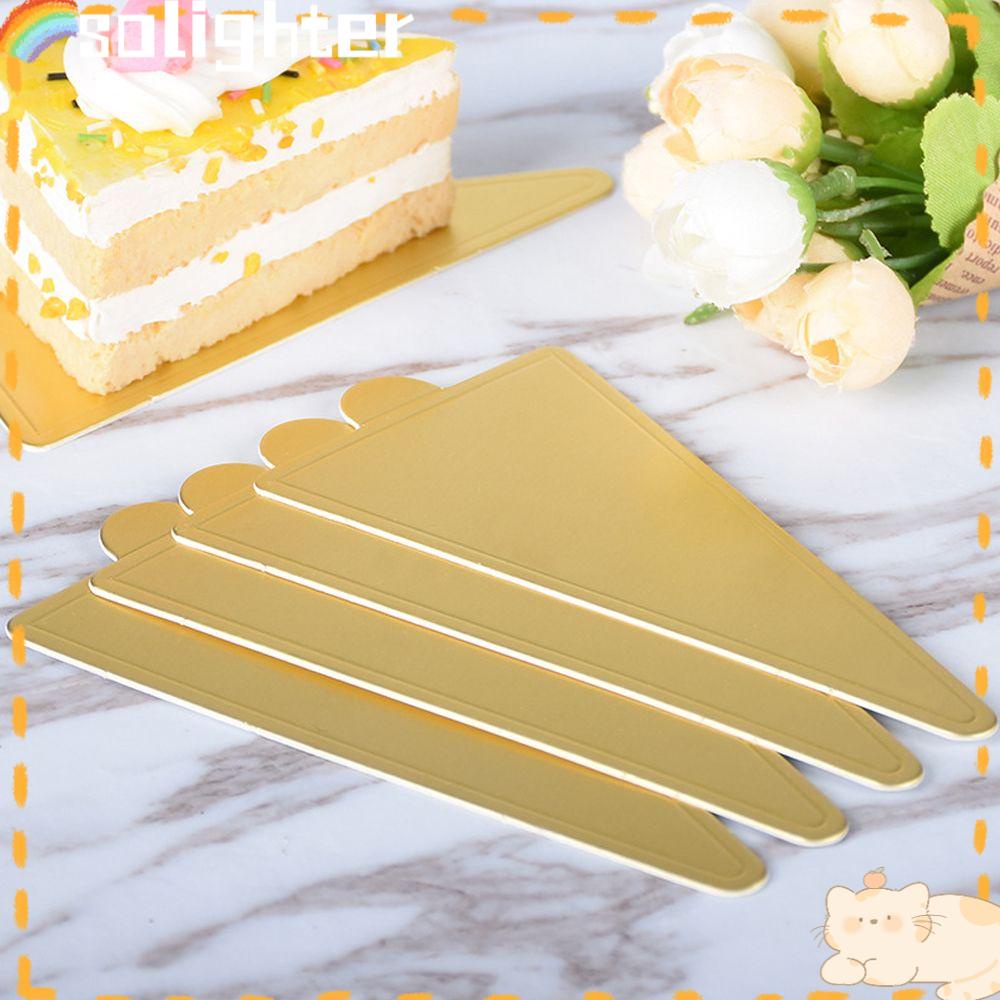 Solighter Cake Board Triangle Pastry Display Nampan Dessert Kue Tart Segitiga