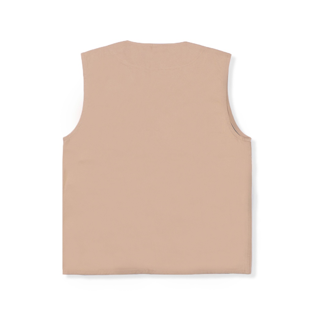 ORCA - Plait Chore Vest, Tan Oat