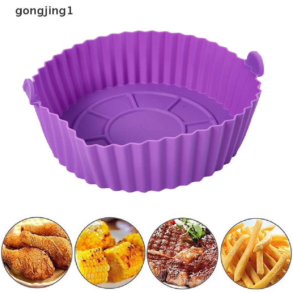 Ggg 16.5 cm Air Fryer Silikon Pot Air Fryer Basket Liner Anti Lengket Oven Baking Tray ID