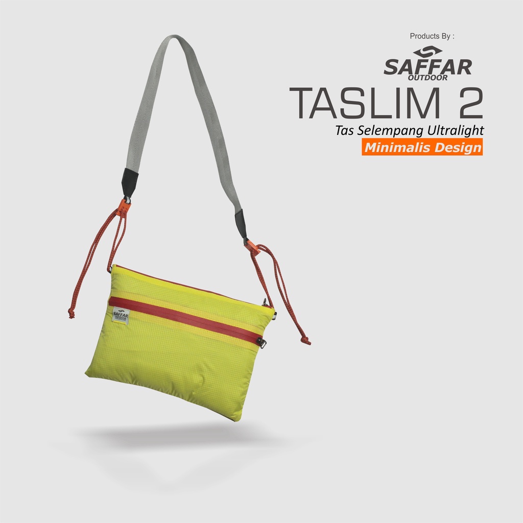 taslim 2 tas selempang ultralight saffaroutdoor - tas slempang pria wanita - tas slempang kece