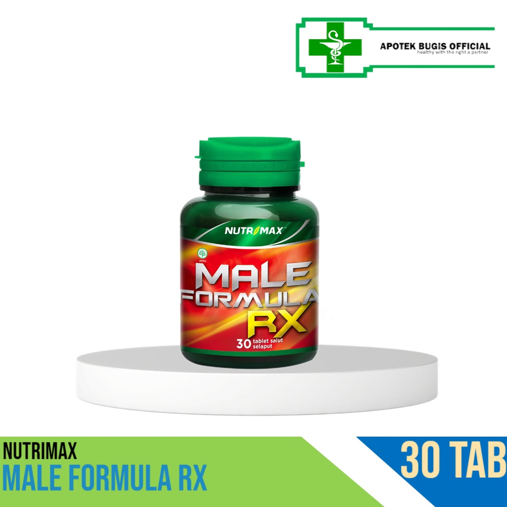 Nutrimax Male Formula RX 30 Tablet untuk Penambah Stamina Vitalitas Kesuburan Pria Hormon