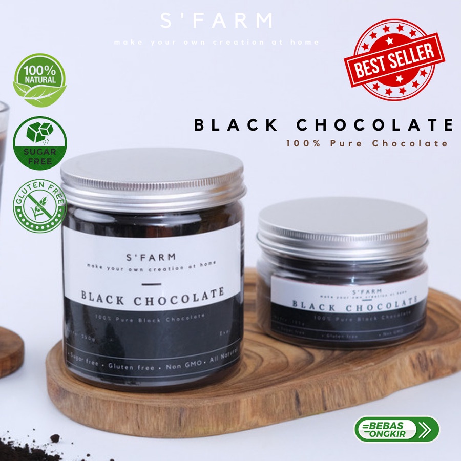 

100% Black Chocolate Powder / Bubuk Coklat Asli Premium