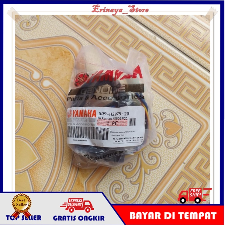 ORIGINAL YGP Saklar Kanan Holder Tombol Lampu On Off Switch Stater Motor Yamaha Vega ZR Old 5D9 Lama