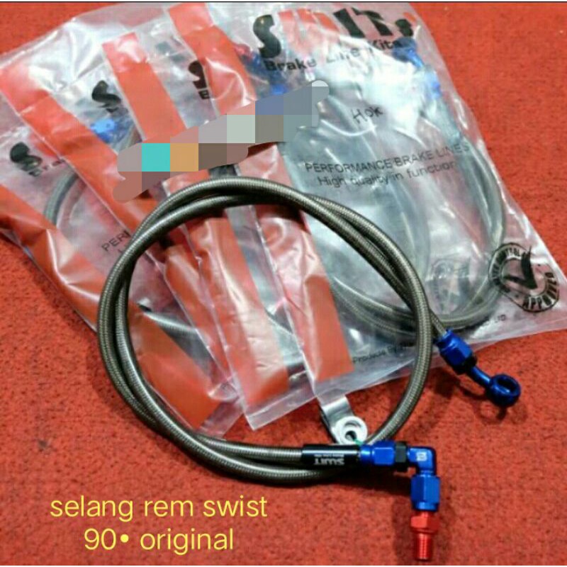 selang rem depan Swits original berembos swits panjang 95 cm universal 90•