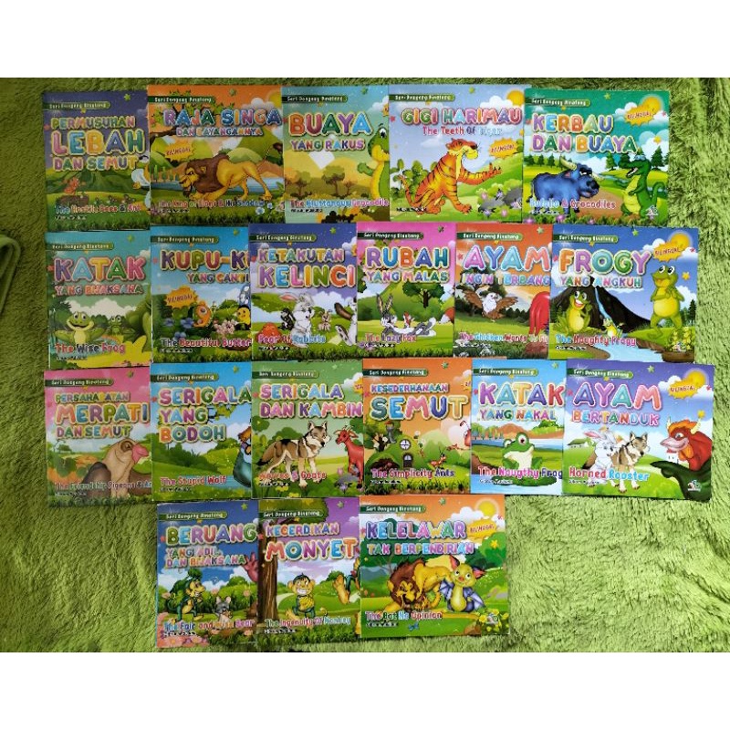 ORIGINAL BUKU CERITA ANAK SERI DONGENG BINATANG LEBAH DAN SEMUT KATAK YANG NAKAL AYAM BERTANDUK AYAM