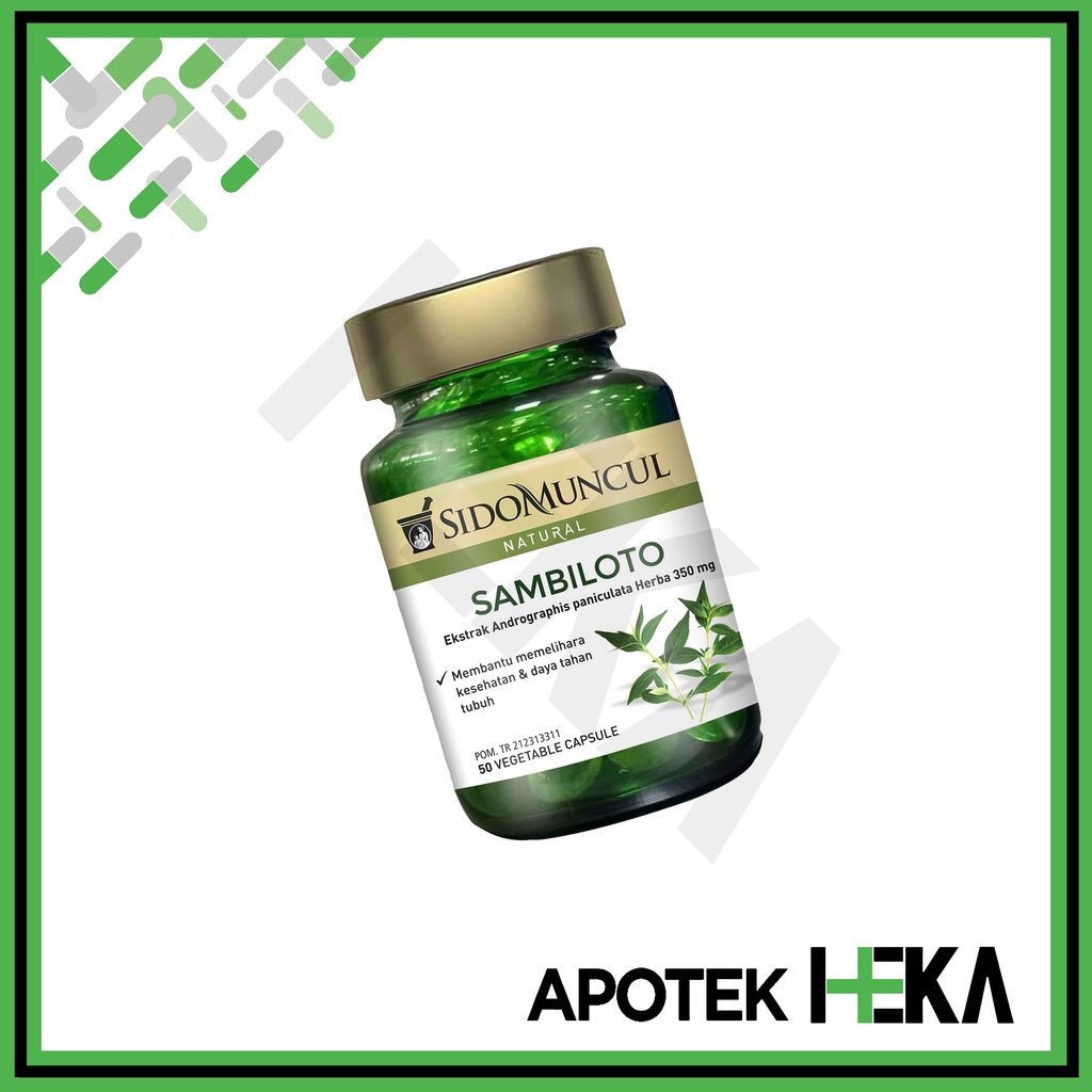 Sambiloto Sido Muncul isi 50 Kapsul - Ekstrak Daun Sambiloto (SEMARANG)