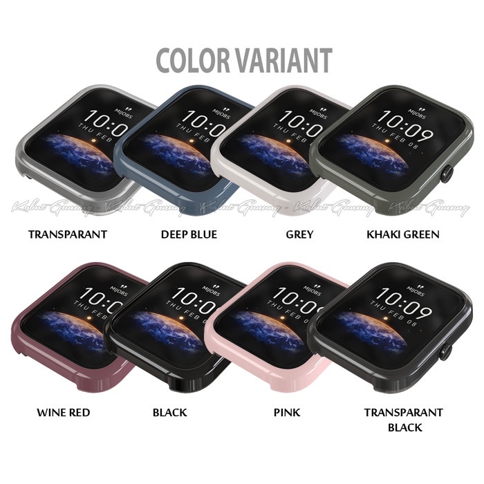 MIJOBS Protector Case Cover Frame For Amazfit BIP 3 BIP 3 Pro